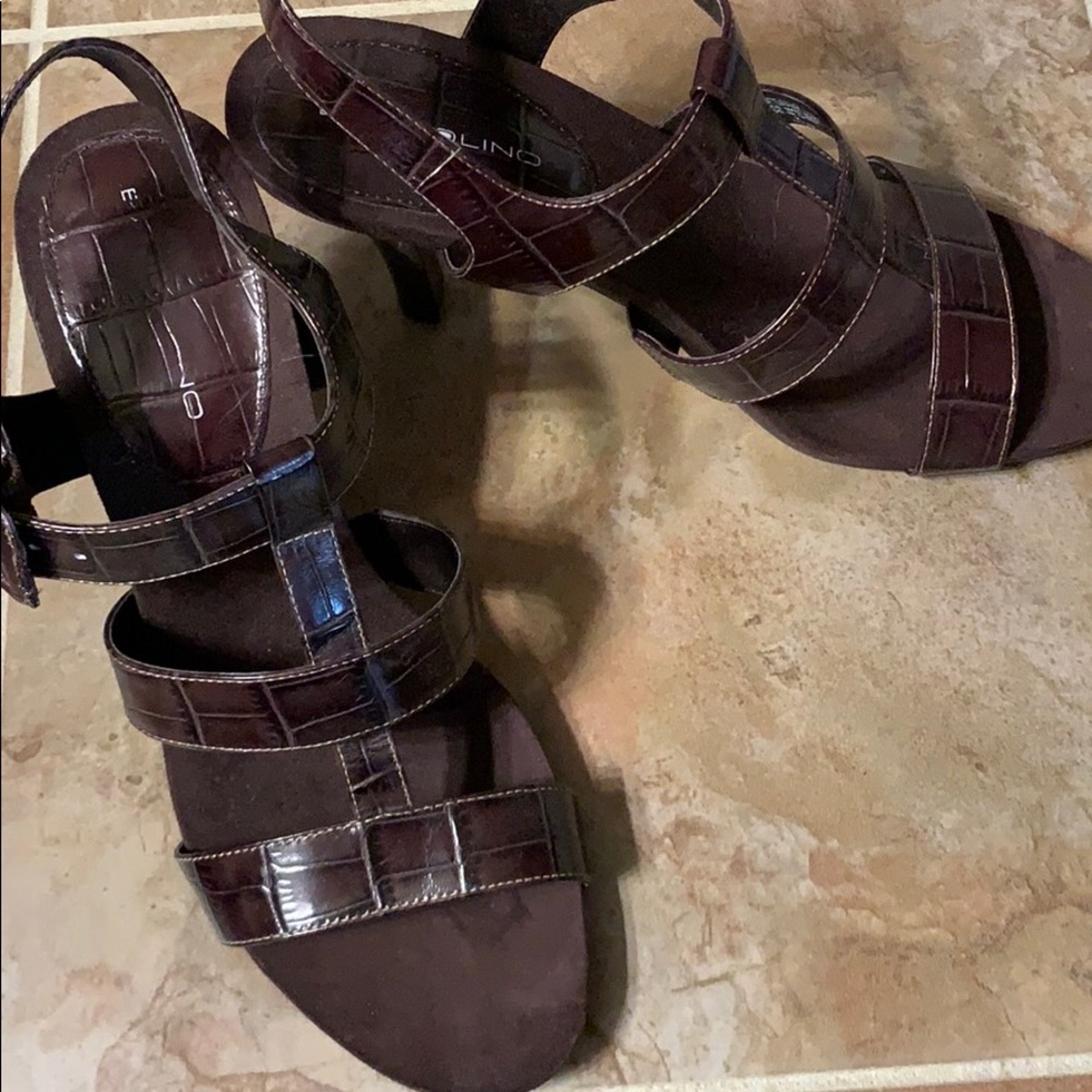 Bandolino Heeled Sandals in Brown Tortoise